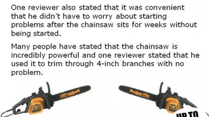 Poulan Pro 400E Horsepower Electric Chain Saw