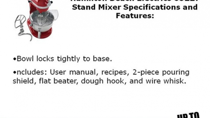 Hamilton Beach Electrics 63227 Stand Mixer