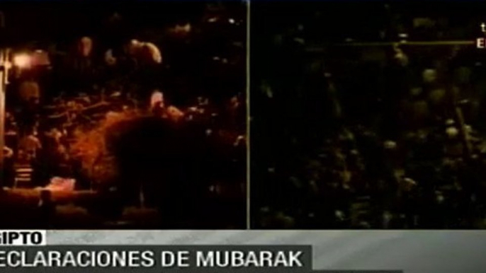 Declaraciones de Mubarak no detienen las masivas protestas