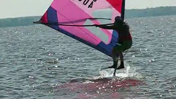 Windsurfing freestyle - jumping around