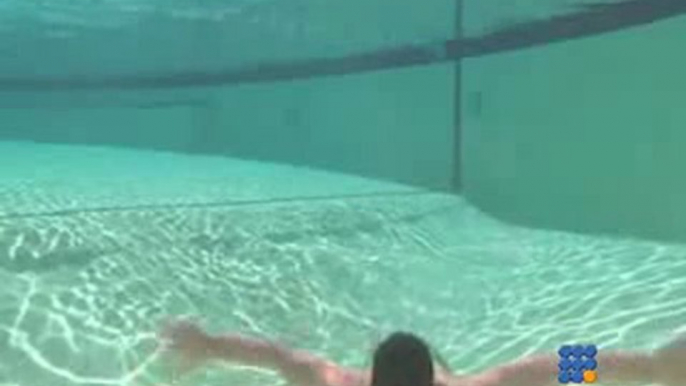 Régis joue au grand bleu - Diving pool fail