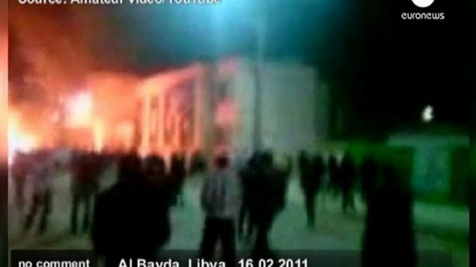 Violent clashes in Libya's eastern city,... - no comment