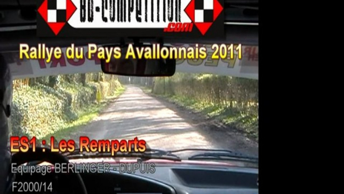 Rallye Pays Avallonnais 2011 - ES1  LES REMPARTS