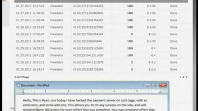 Lost Saga Hacks 2011 - Database Hack - Items Hack and More