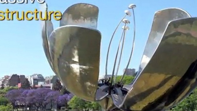 Metal Flower Sculpture in Buenos Aires - Great Attractions (Buenos Aires, Argentina)