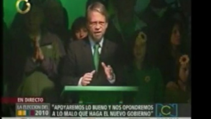 Antanas Mockus reconoce victoria de Juan Manuel Santos