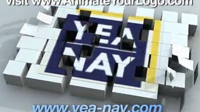 AnimateYourLogo and VideoHive - An Animated Logo for Yea Nay - Get your logo animated for $99!