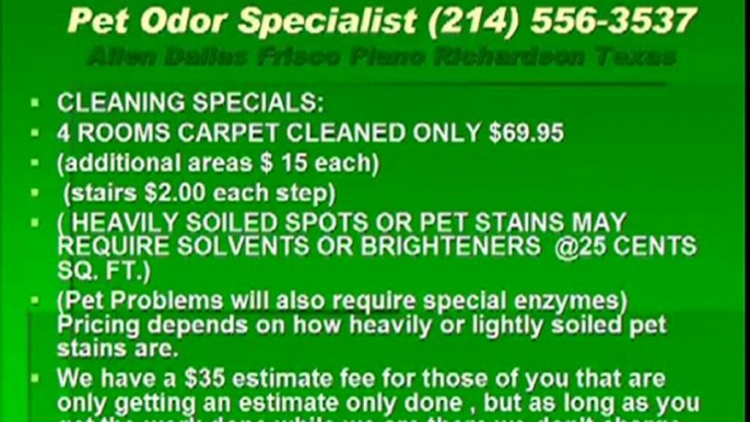 Frisco dallas allen plano carpet cleaning pet odor removal w