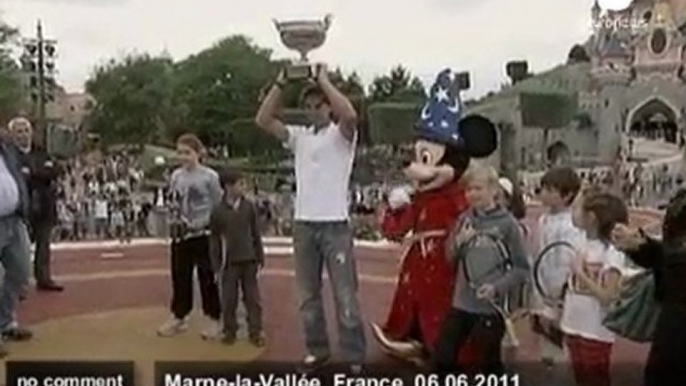 Rafael Nadal visits Disneyland resort - no comment