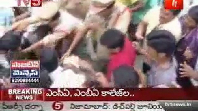 PRP Dharna - Chiranjeevi Arrested