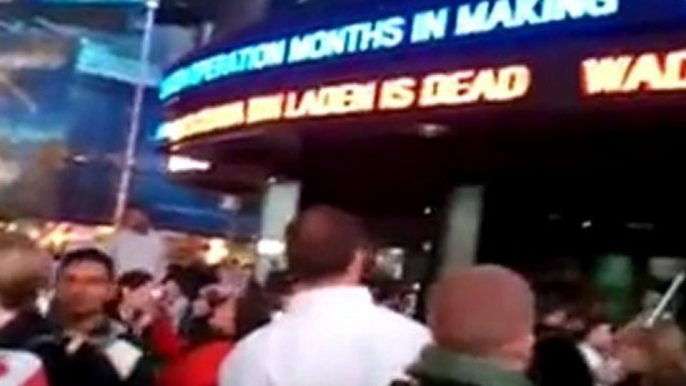 Time Square après la mort de Ben Laden(01/05/11)