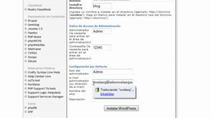 Cómo Instalar WordPress Automáticamente