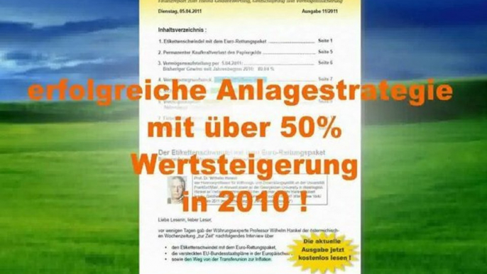 Der INFLATIONSSCHUTZBRIEF (Börsenbrief/ Börsenmagazin) informiert kostenlos über Inflation in Deutschland, Inflationsschutz, Vermögensabsicherung und Anlagestrategien mit Gold, Silber und Aktien