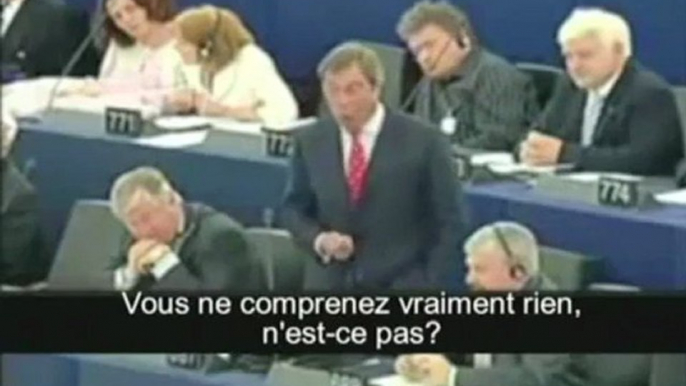 Nigel Farage - Discours historique au parlement européen