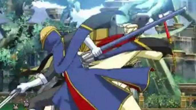 Blazblue Continuum Shift II [3DS - PSP]  cinematique gameplay