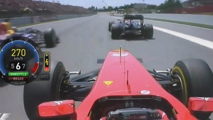 formula 1 start race montmelo 2011, alonso onboard  [Circuit de Catalunya] 2011