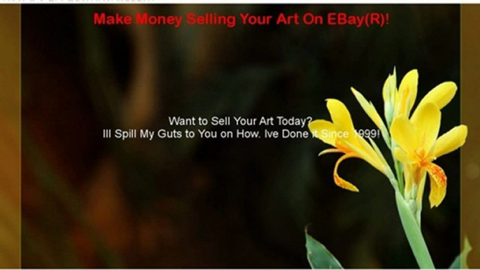 Make Money Selling Your Art On EBay(R)!