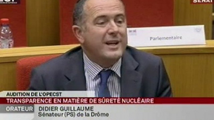 Audition,OPECST sur "la transparence en matière de sûreté nucléaire"