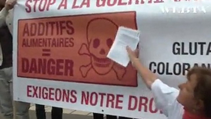 Manifestation "les additifs alimentaires toxiques", Corinne Gouget ::  Independenza webtv