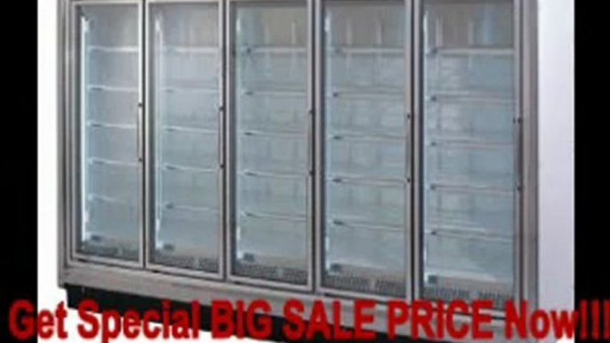 SPECIAL DISCOUNT RIN/RIF Endless Design, Glass Door Reach In, LED Lighting System-404A, 30 x 63 Door Freezers, Size:  78.5 X 35.5 X 162