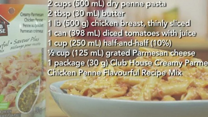 Creamy Parmesan Chicken Penne Recipe