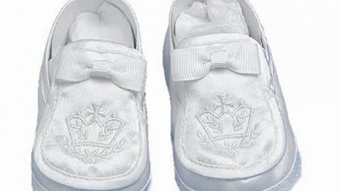 Lauren Madison Baby boy Christening Baptism Special occasion Infant Satin Loafer Style Shoes