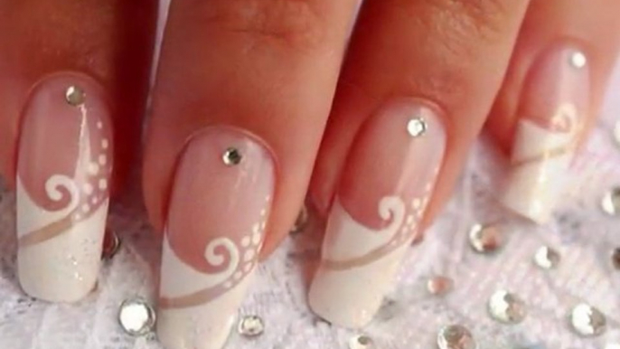 Nail art french manucure de mariage / How to do a wedding manicure