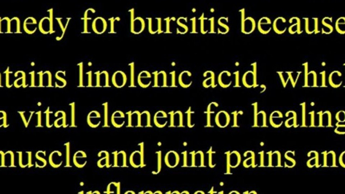 All Natural Pain Relief Treatment for Bursitis Pain