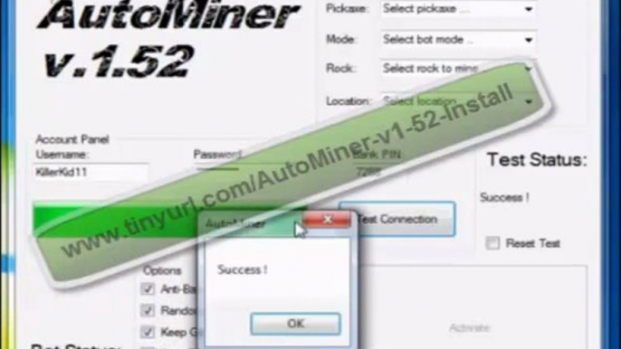 Runescape AutoMiner Bot Working August 2011 Updated !!!