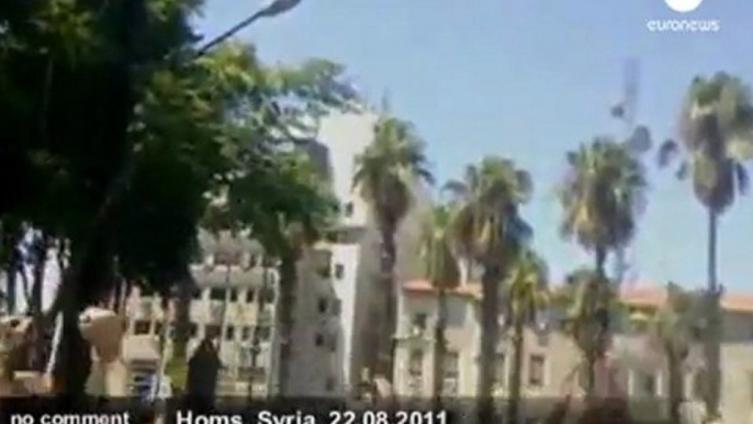 Syrian security forces open fire on... - no comment