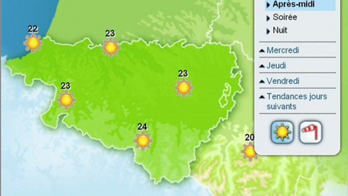 Votre Météo Locale de ce 6 Septembre 2011 sur le Béarn et la Bigorre... sur NRJ Pyrénées !