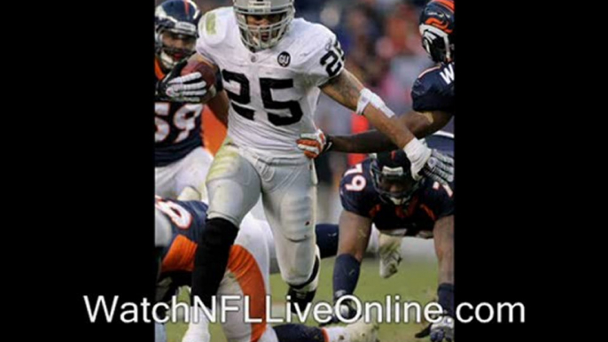 watch Oakland Raiders vs Denver Broncos nfl live online