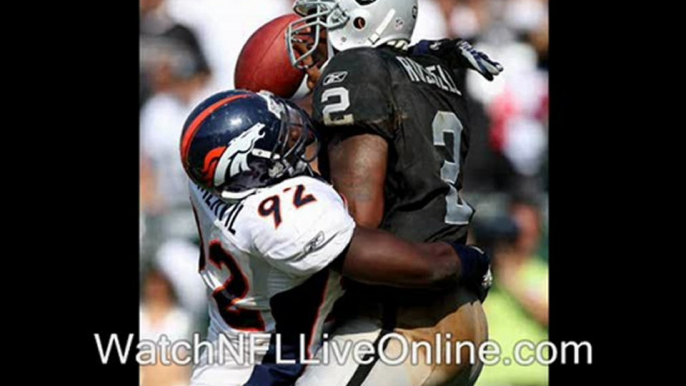 watch Oakland Raiders vs Denver Broncos nfl game online