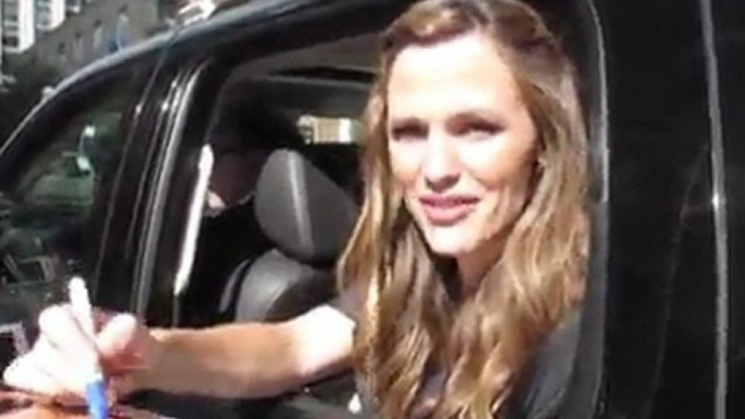 Jessica Alba Talks in Beverly Hills