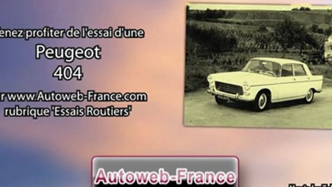 Essai Peugeot 404 - Autoweb-France