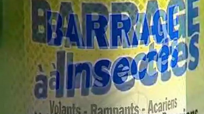 Barrage a insectes - spray anti-insectes - Vu a la TV