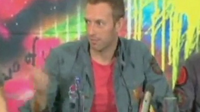 Coldplay press conference at the launch of Mylo Xyloto