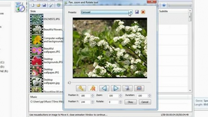 Slideshow maker FREE - DVD Slideshow GUI (add videos, edit music, subtitles).