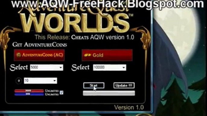 Adventure Quest Worlds Hack Free AC and Gold
