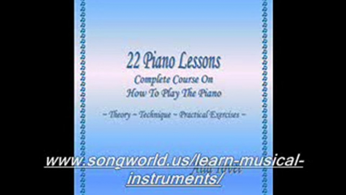 Piano Chord Tutorial 1 Tom Willett "Piano Chords"