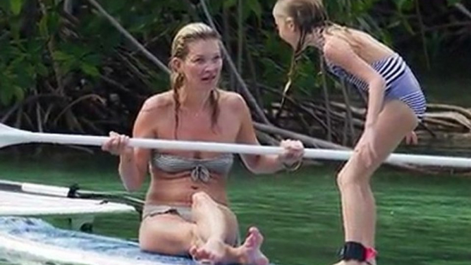 Kate Moss Shows Off Bikini Body on Jamaican Holiday