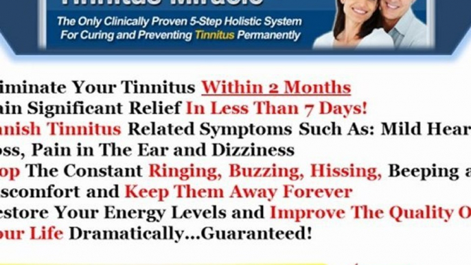 Tinnitus treatment - Cure ears ringing and ear infections