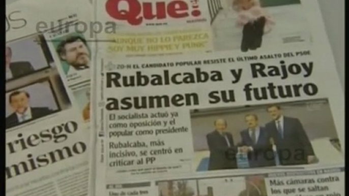 El debate centra las portadas de los periódicos