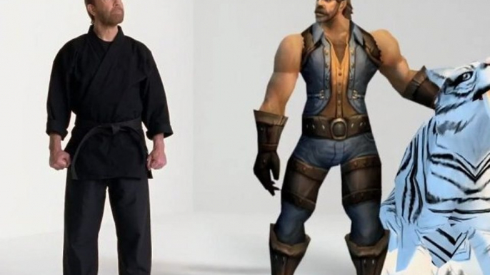 Chuck Norris joue à World of Warcraft