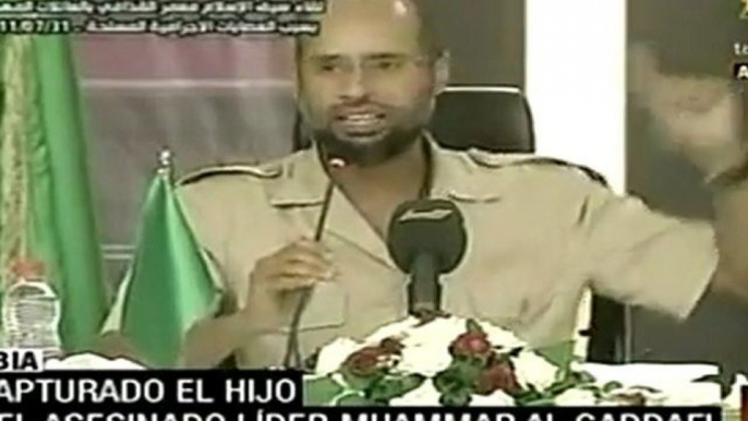 CNT afirma que detuvo a Saif al Islam Gaddafi