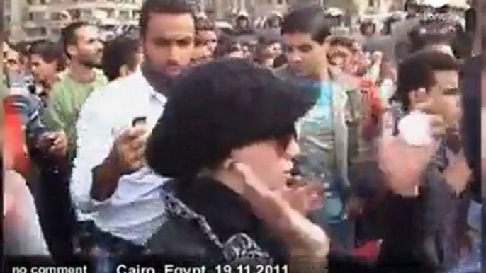 Clashes in Cairo's Tahrir Square - no comment