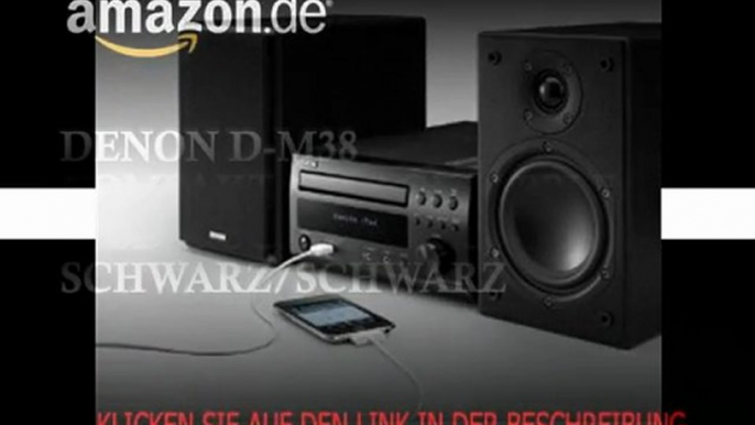 Denon D-M38 Kompaktanlage (Apple iPod-Dock, USB 2.0) schwarz/schwarz