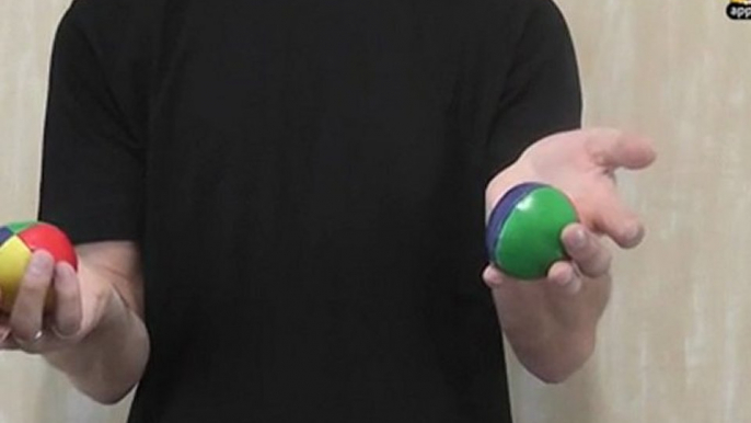 Basic Juggling Trick - Using Three Balls with Two Hands