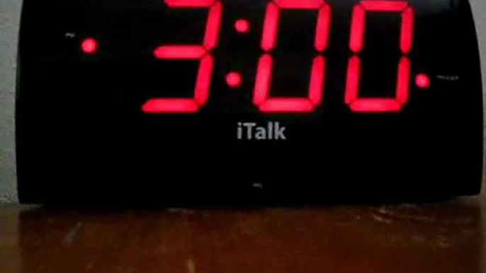 iTalk Clock with Voice Command Response LED Alarm Clock