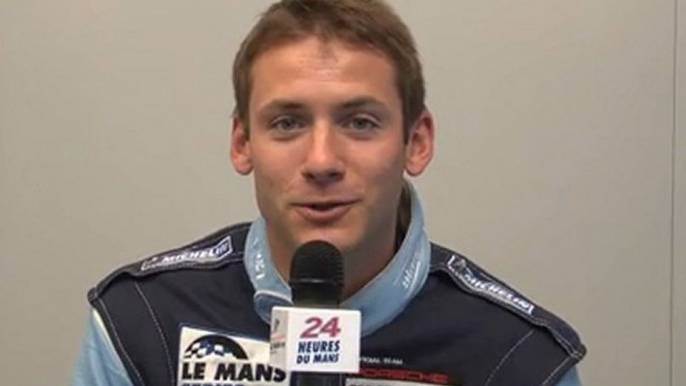 24 Heures du Mans 2011, interview de Nick Tandy pilote de la Porsche 911 GT3 RSR n°88